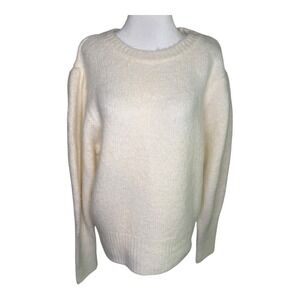 JOE'S Jeans Cream‎ Puff Sleeve Sweater XL Extra Large Long Sleeve Knitwear NWT